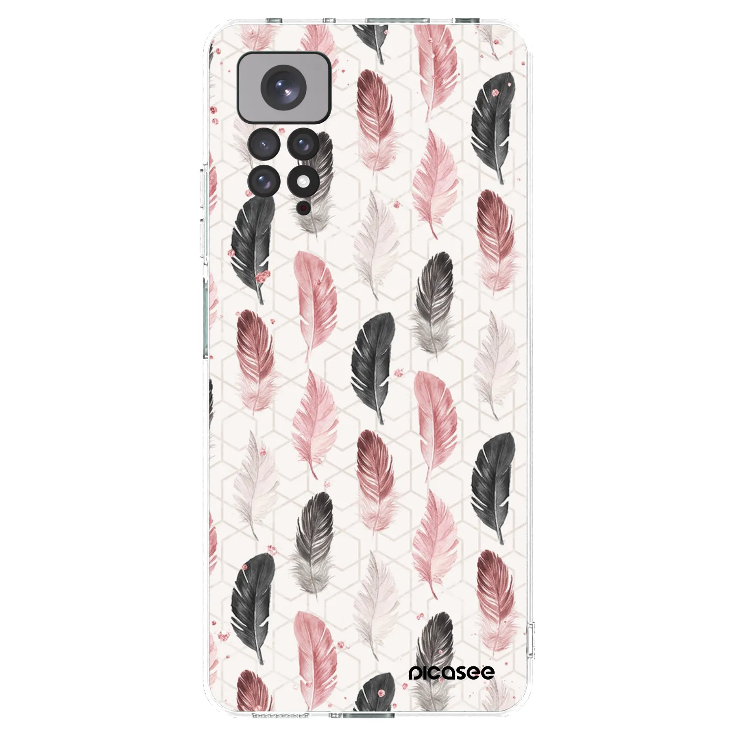 Picasee Xiaomi Redmi Note 11 Hülle - Transparentes Silikon - Feder 2