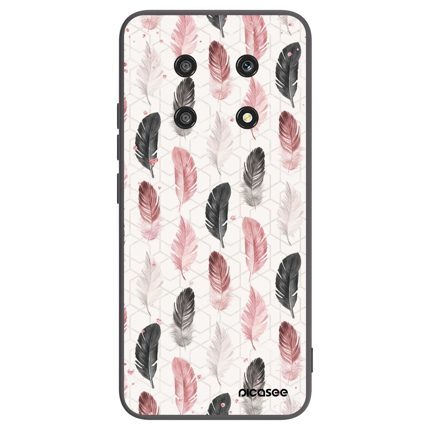 Picasee Honor Magic4 Lite 5G Hülle - Schwarzes Silikon - Feder 2