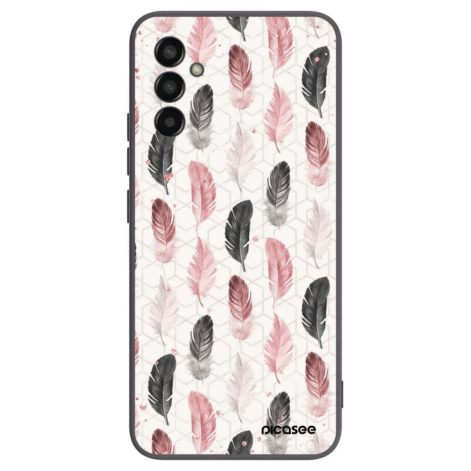 Picasee Samsung Galaxy M13 M135F Hülle - Schwarzes Silikon - Feder 2