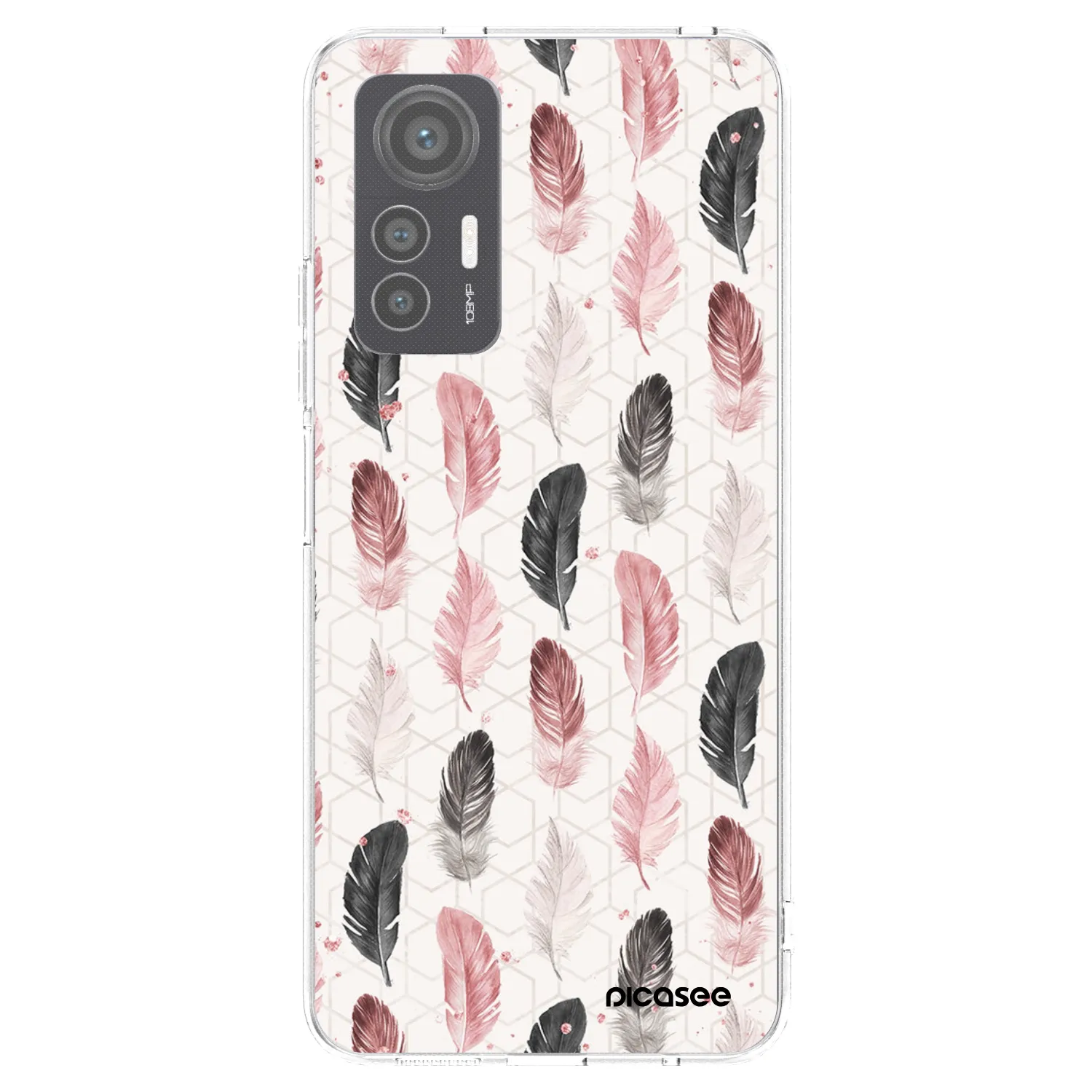 Picasee Xiaomi 12 Lite Hülle - Transparentes Silikon - Feder 2