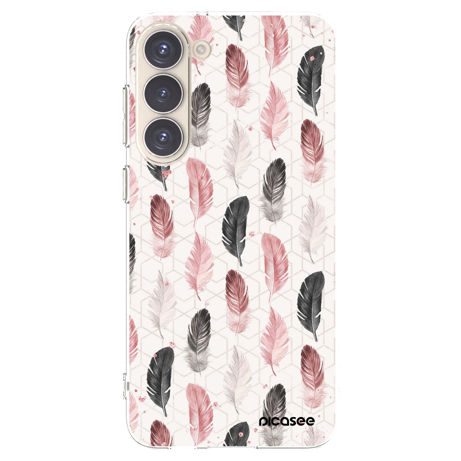 Picasee Samsung Galaxy S23+ 5G Hülle - Transparentes Silikon - Feder 2