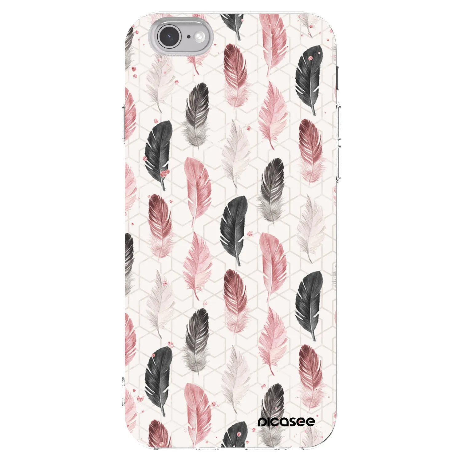 Picasee Apple iPhone 6/6S Hülle - Transparentes Silikon - Feder 2