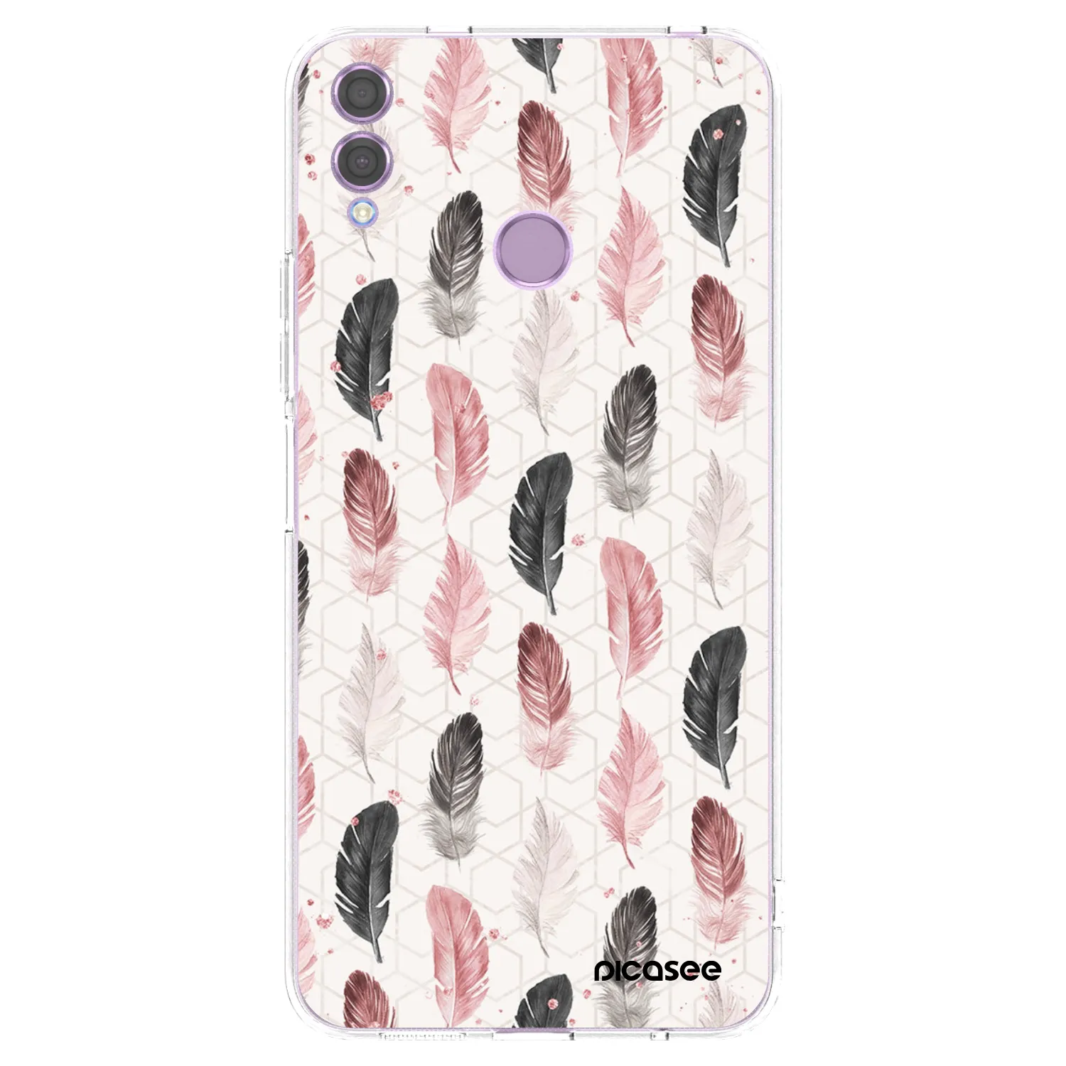 Picasee Honor 8X Hülle - Transparentes Silikon - Feder 2