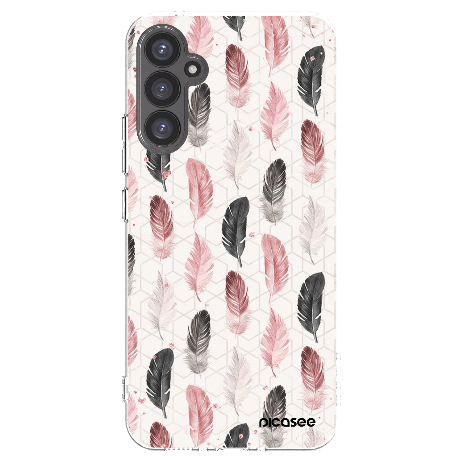 Picasee Samsung Galaxy A34 5G A346B Hülle - Transparentes Silikon - Feder 2