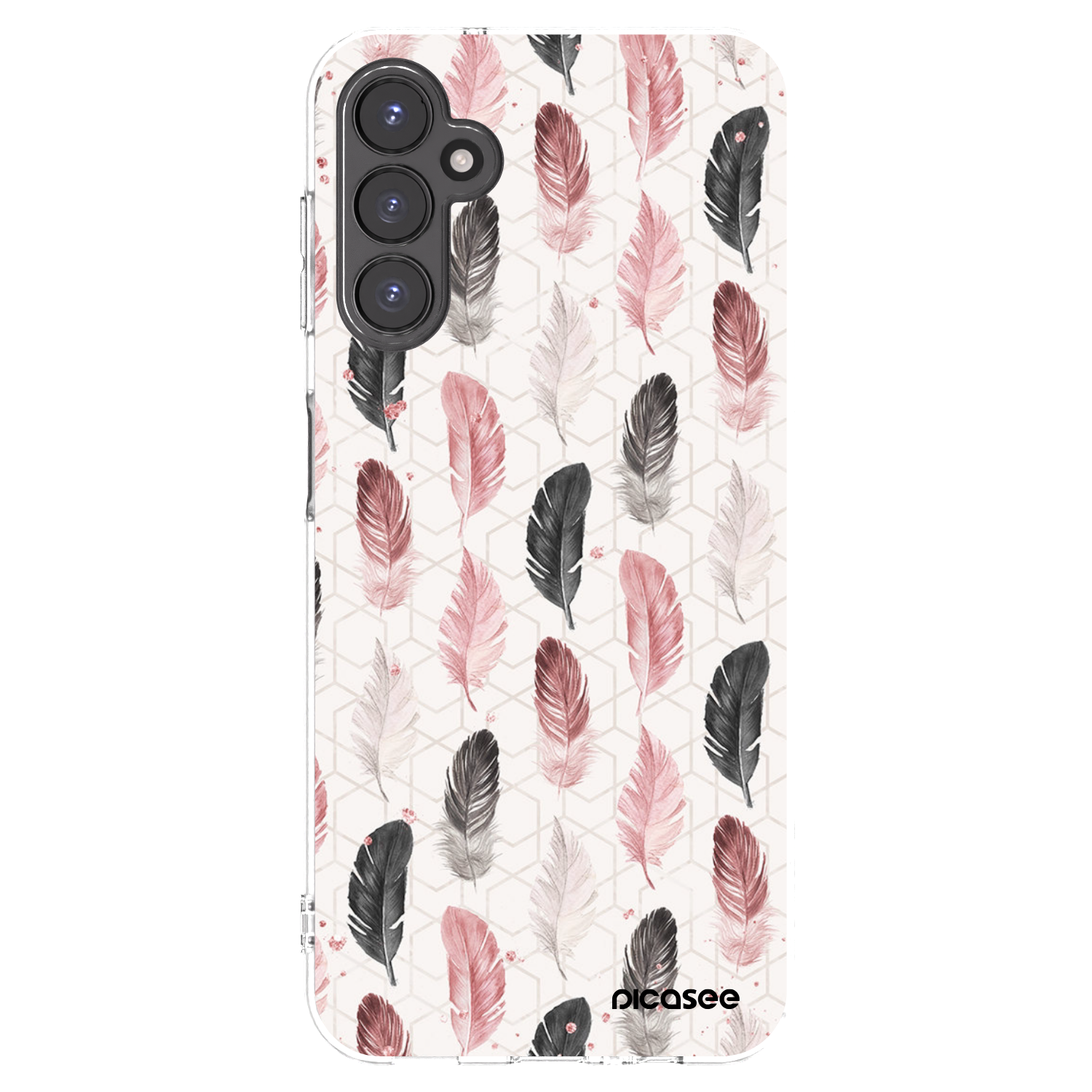 Picasee Samsung Galaxy A14 5G A146P Hülle - Transparentes Silikon - Feder 2