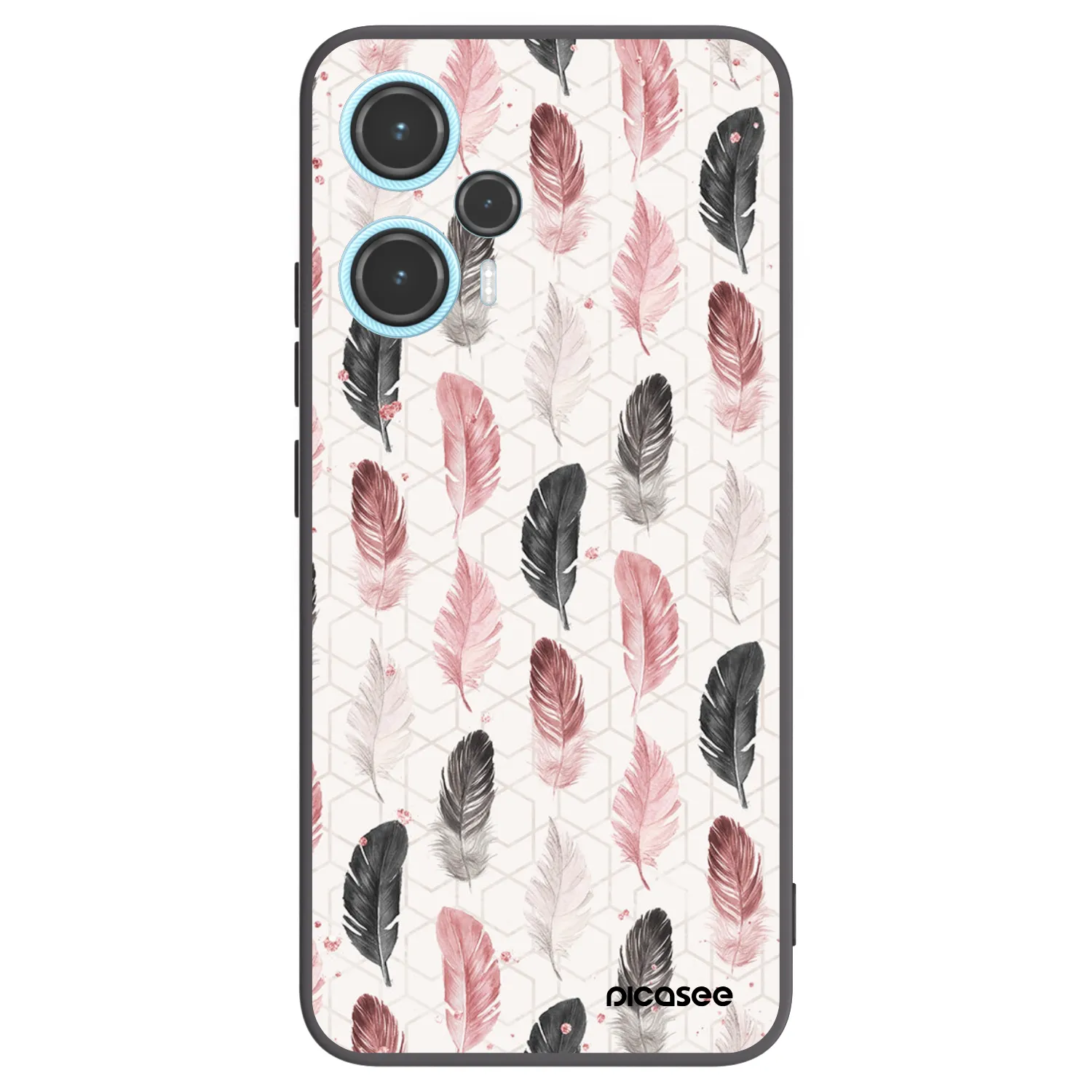 Picasee Xiaomi Poco F5 Hülle - Schwarzes Silikon - Feder 2