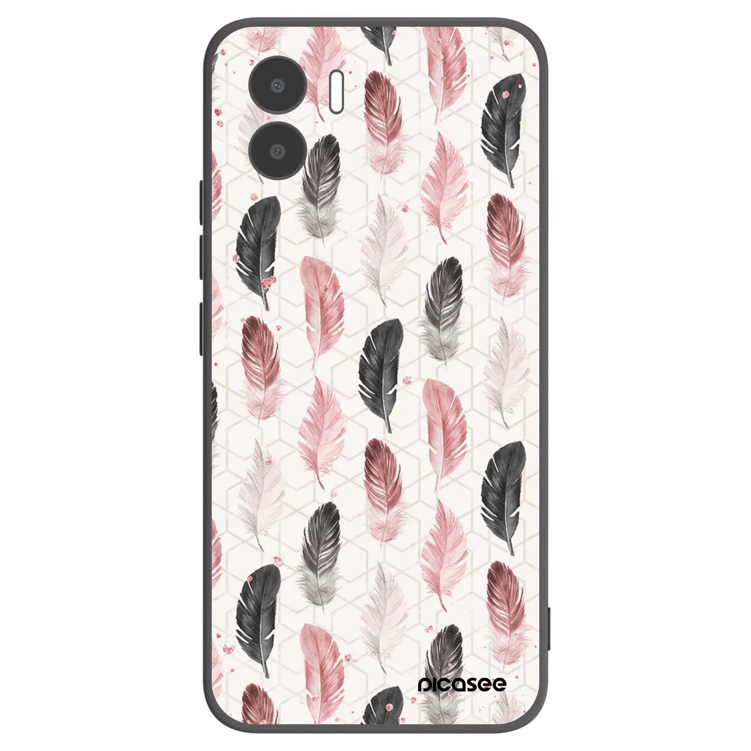 Picasee Xiaomi Redmi A2 Hülle - Schwarzes Silikon - Feder 2