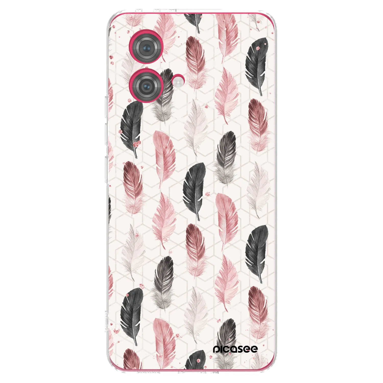 Picasee Motorola Moto G84 5G Hülle - Transparentes Silikon - Feder 2