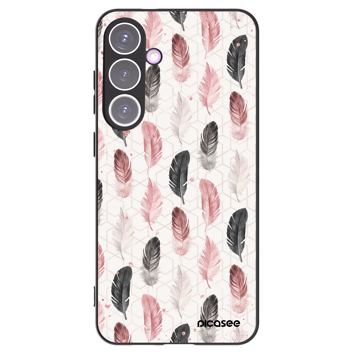Picasee Samsung Galaxy S24+ S926B 5G Hülle - Schwarzes Silikon - Feder 2