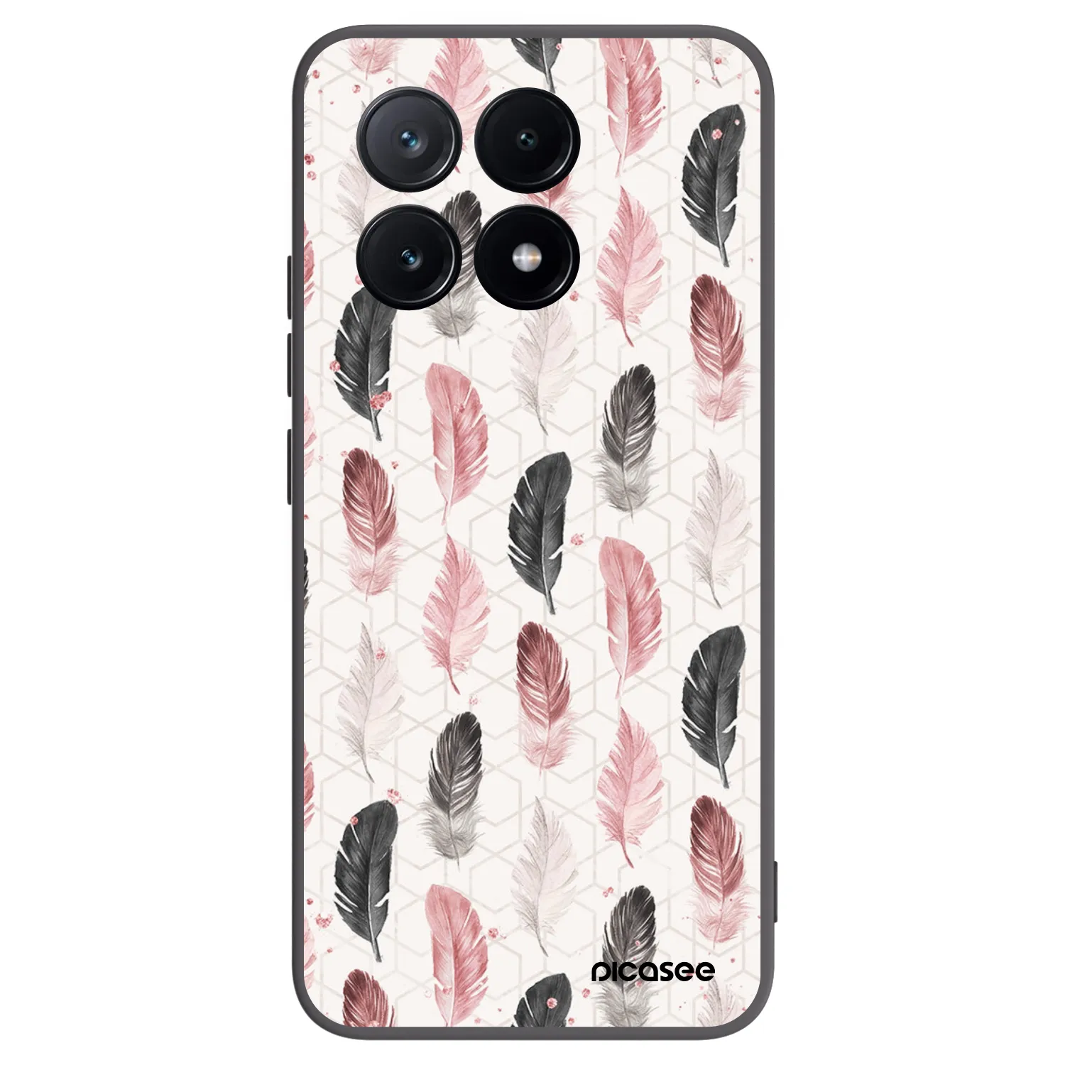 Picasee Xiaomi Poco X6 Pro Hülle - Schwarzes Silikon - Feder 2