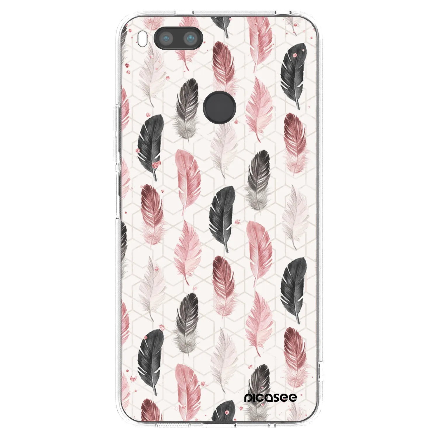 Picasee Xiaomi Mi A1 Global Hülle - Transparentes Silikon - Feder 2