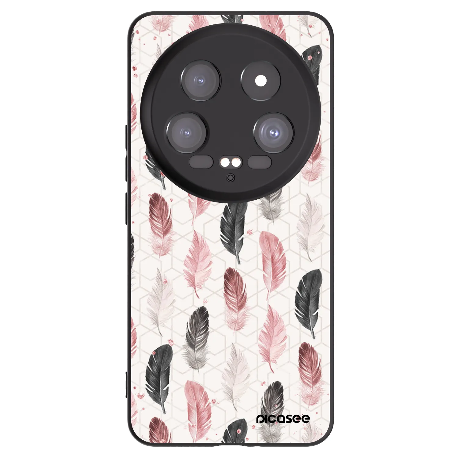 Picasee Xiaomi 14 Ultra Hülle - Schwarzes Silikon - Feder 2