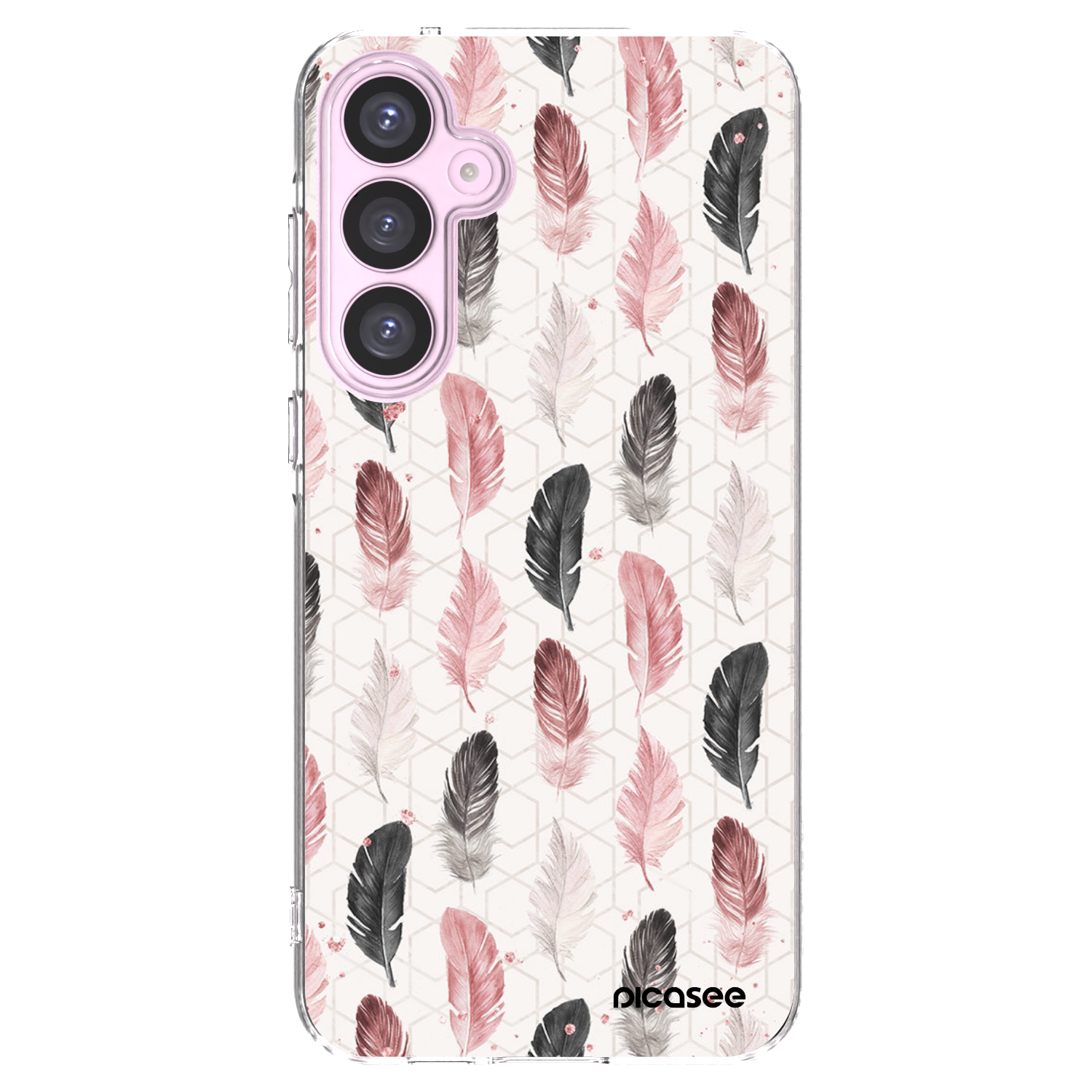 Picasee Samsung Galaxy A55 5G A556B Hülle - Transparentes Silikon - Feder 2