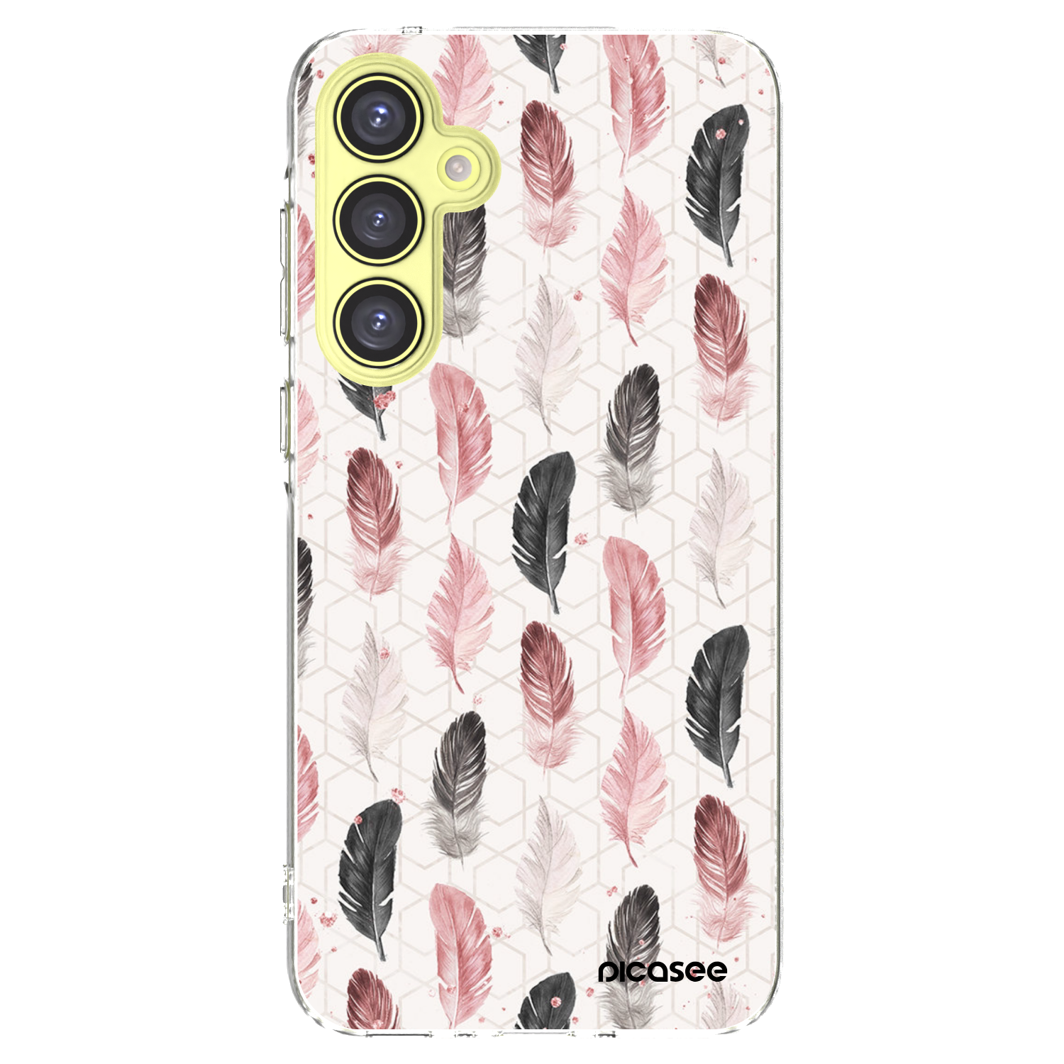 Picasee Samsung Galaxy A35 5G A356B Hülle - Transparentes Silikon - Feder 2