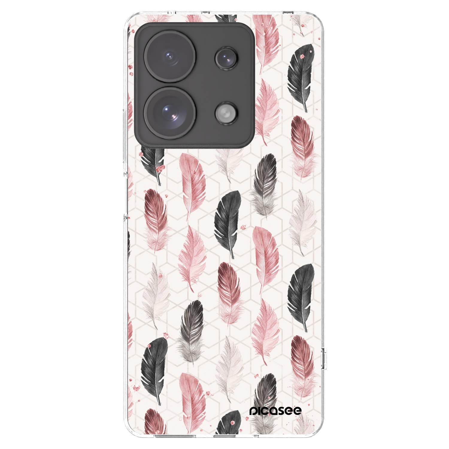 Picasee Xiaomi Redmi Note 13 Pro 4G Hülle - Transparentes Silikon - Feder 2