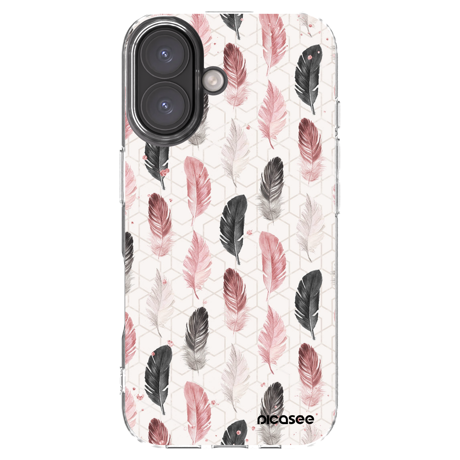 Picasee Apple iPhone 16 Hülle - Transparentes Silikon - Feder 2