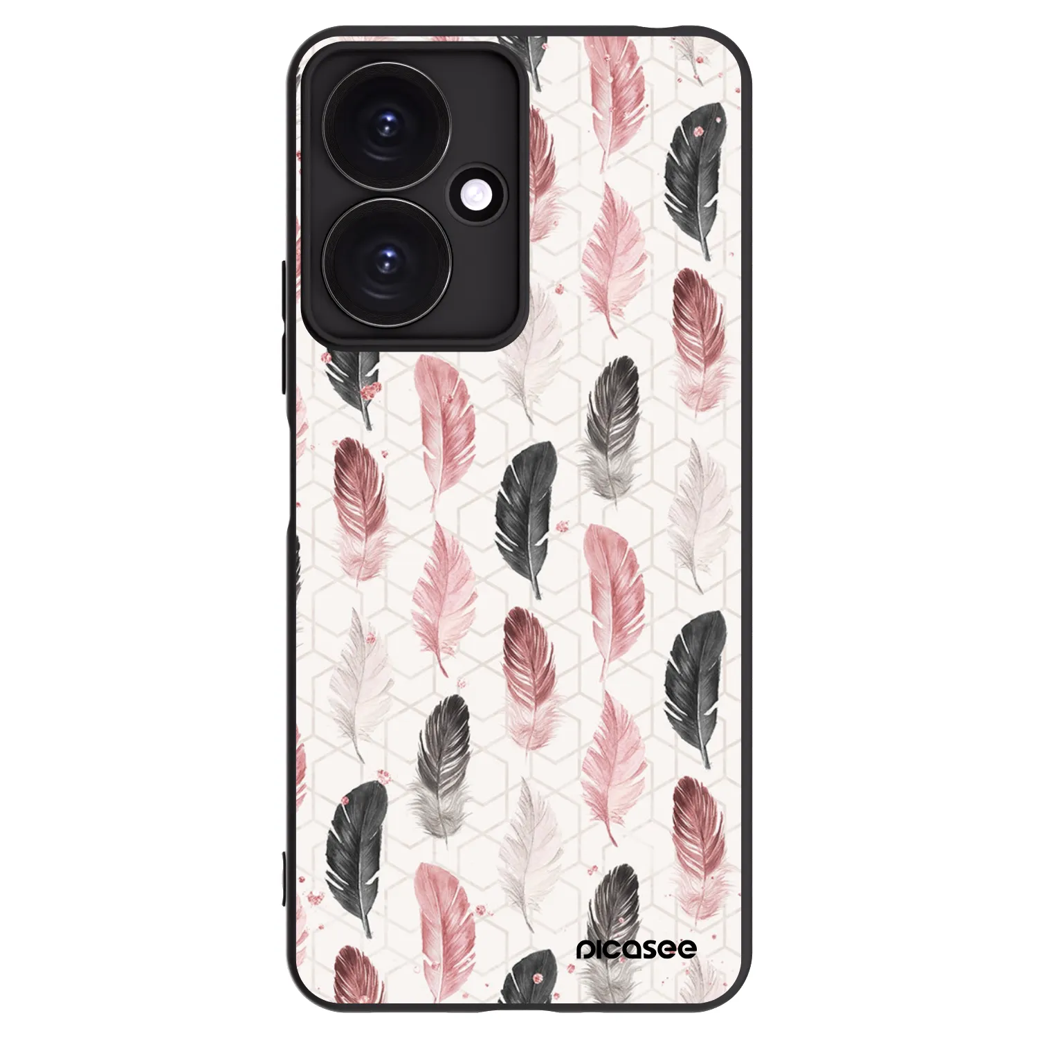 Picasee Xiaomi Redmi 13C 5G Hülle - Schwarzes Silikon - Feder 2