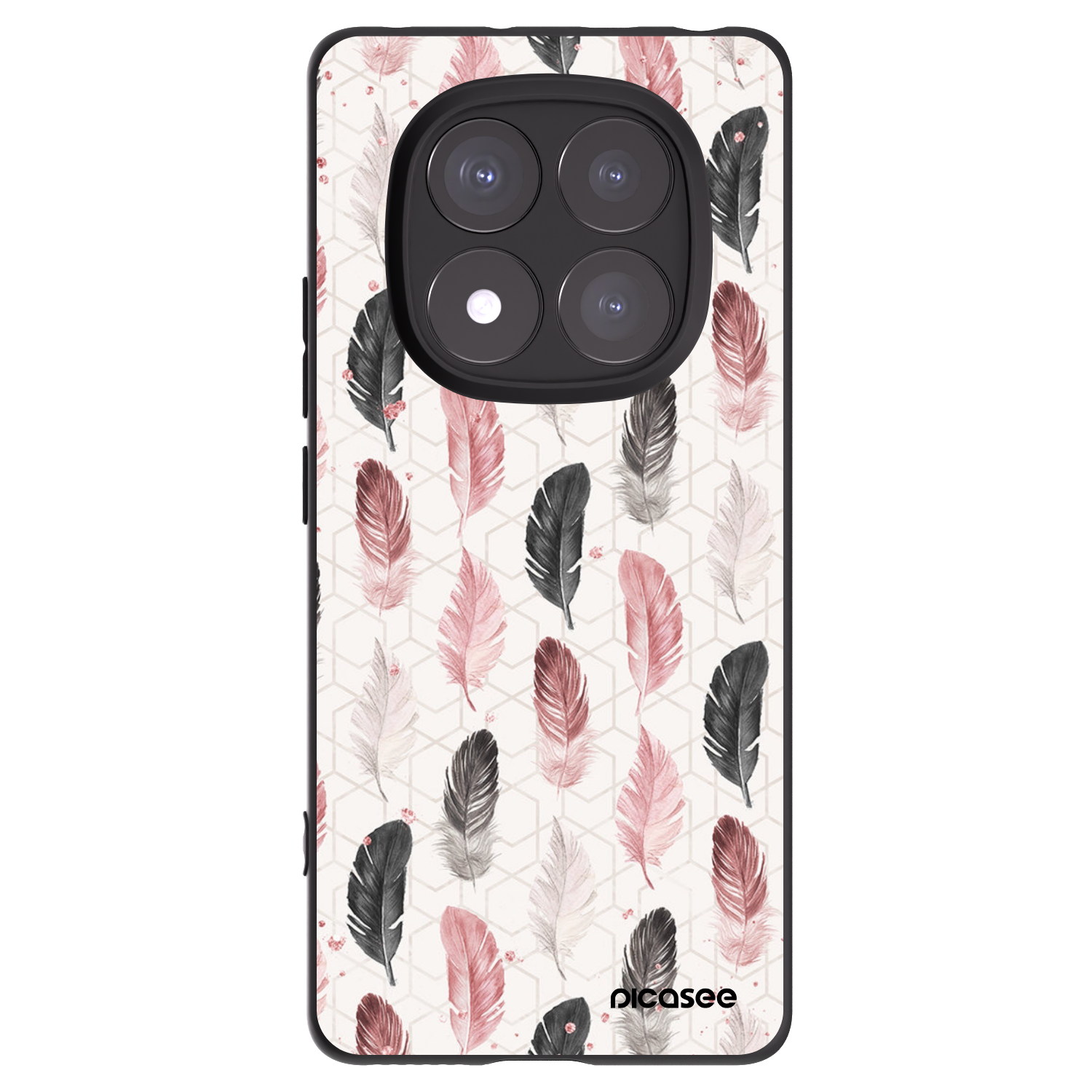Picasee Xiaomi Redmi Note 14 Pro 5G Hülle - Schwarzes Silikon - Feder 2