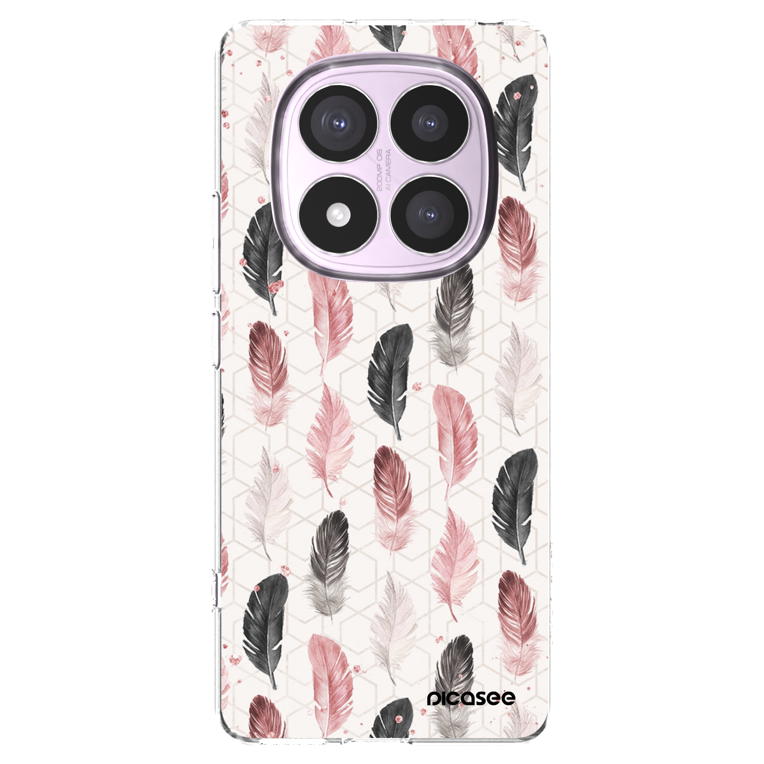 Picasee Xiaomi Redmi Note 14 Pro 5G Hülle - Transparentes Silikon - Feder 2