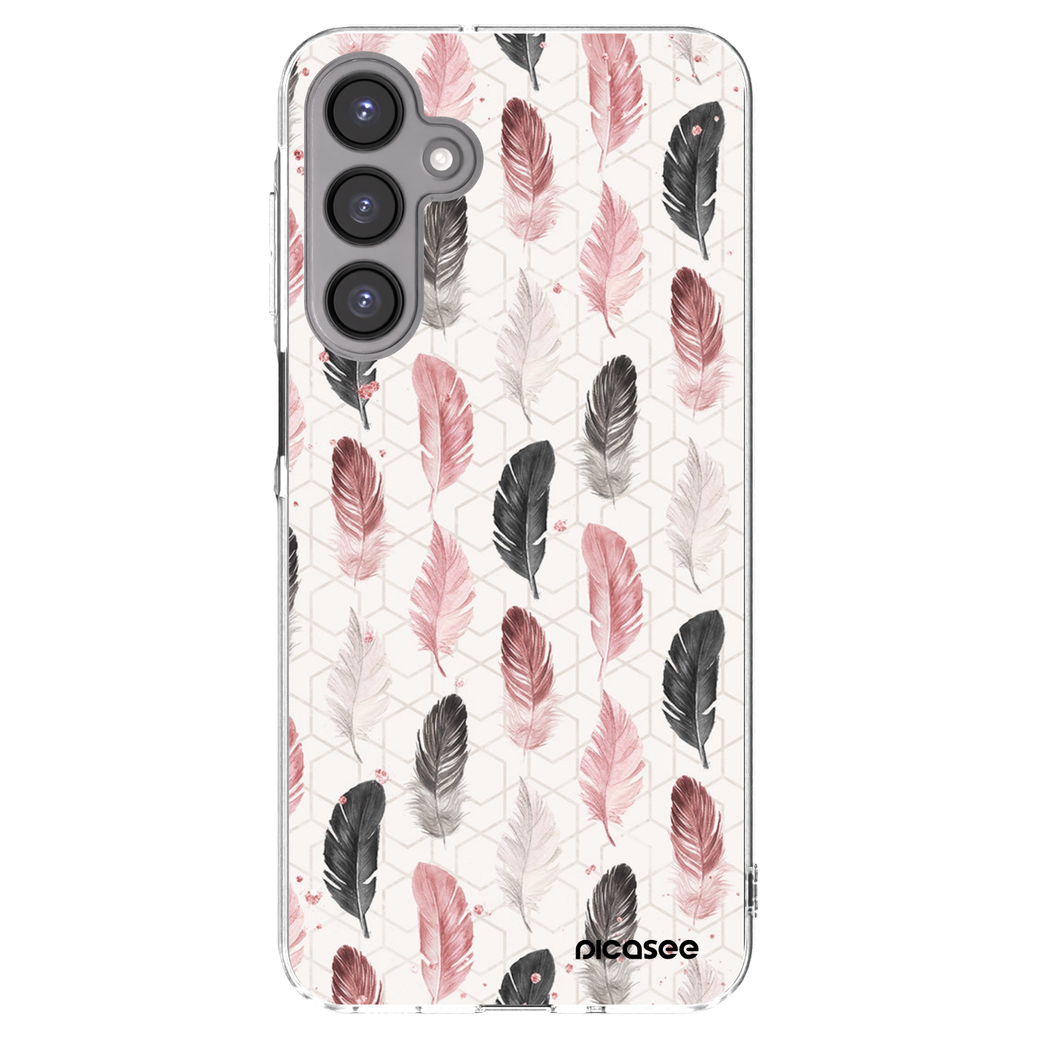 Picasee Samsung Galaxy A16 5G Hülle - Transparentes Silikon - Feder 2