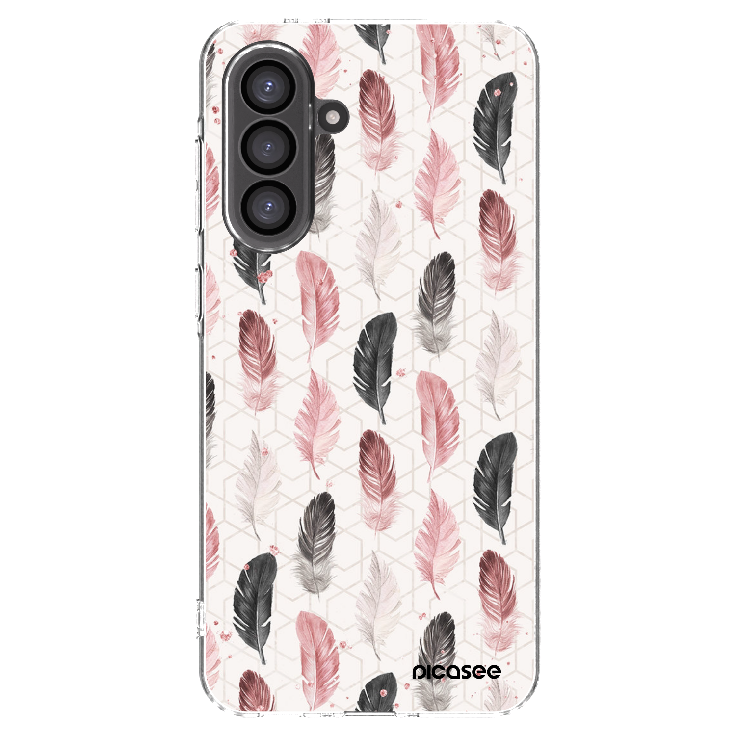 Picasee Samsung Galaxy A36 5G Hülle - Transparentes Silikon - Feder 2