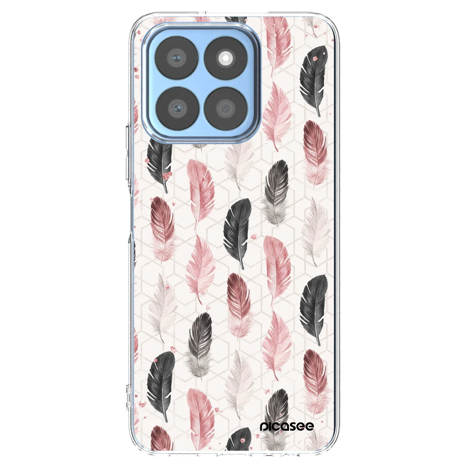 Picasee Honor X8c Hülle - Transparentes Silikon - Feder 2