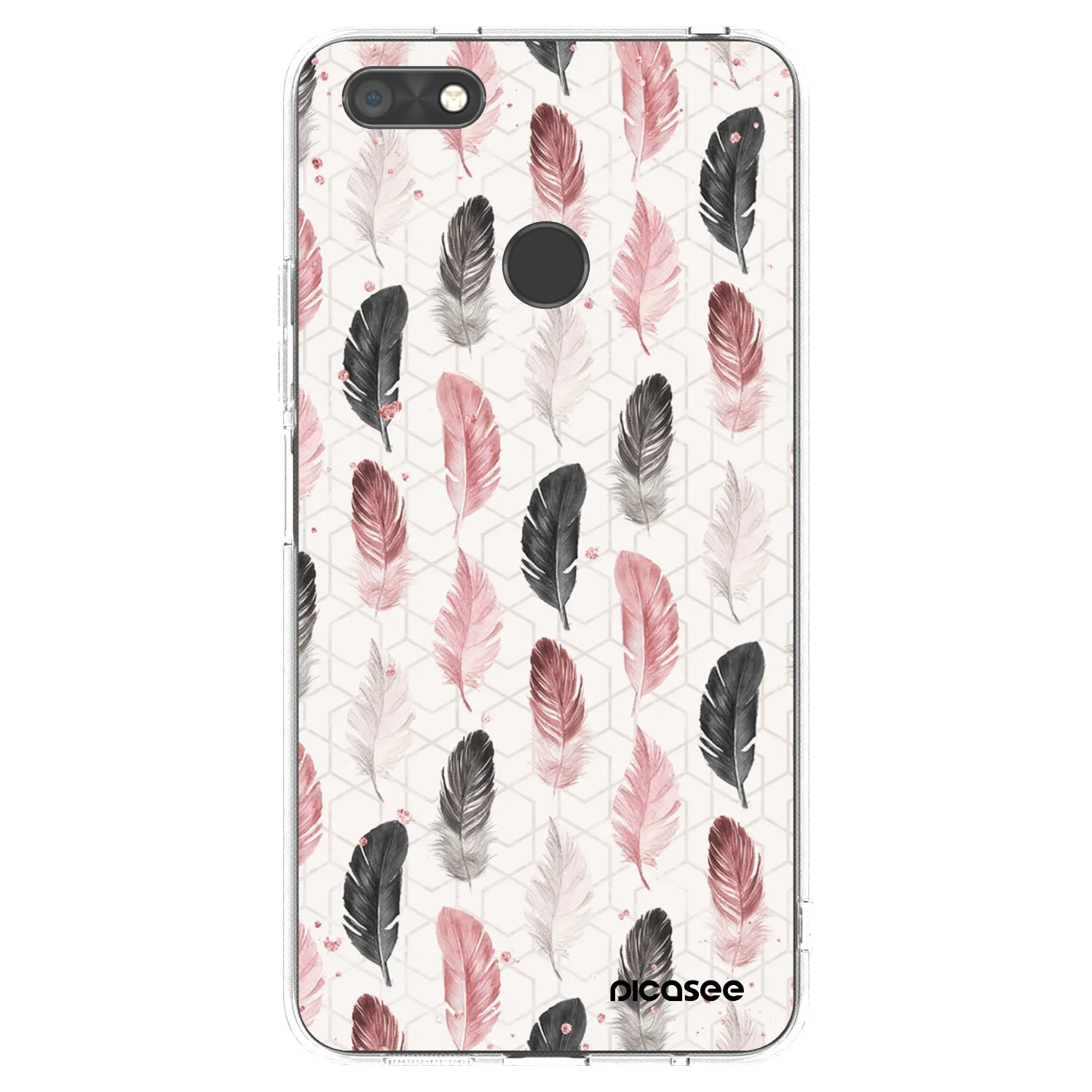 Picasee Huawei P9 Lite Mini Hülle - Transparentes Silikon - Feder 2