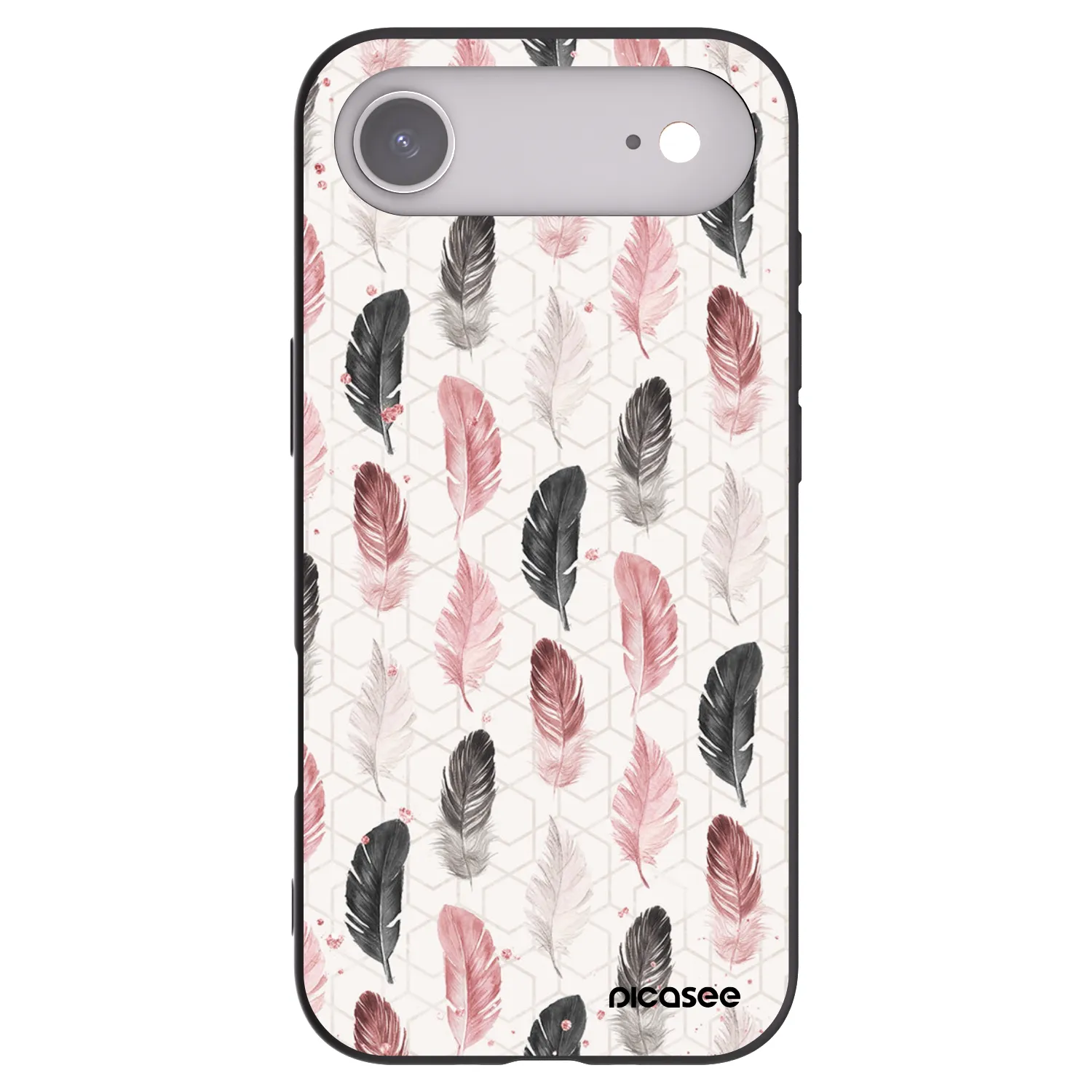 Picasee Apple iPhone Air Hülle - Schwarzes Silikon - Feder 2