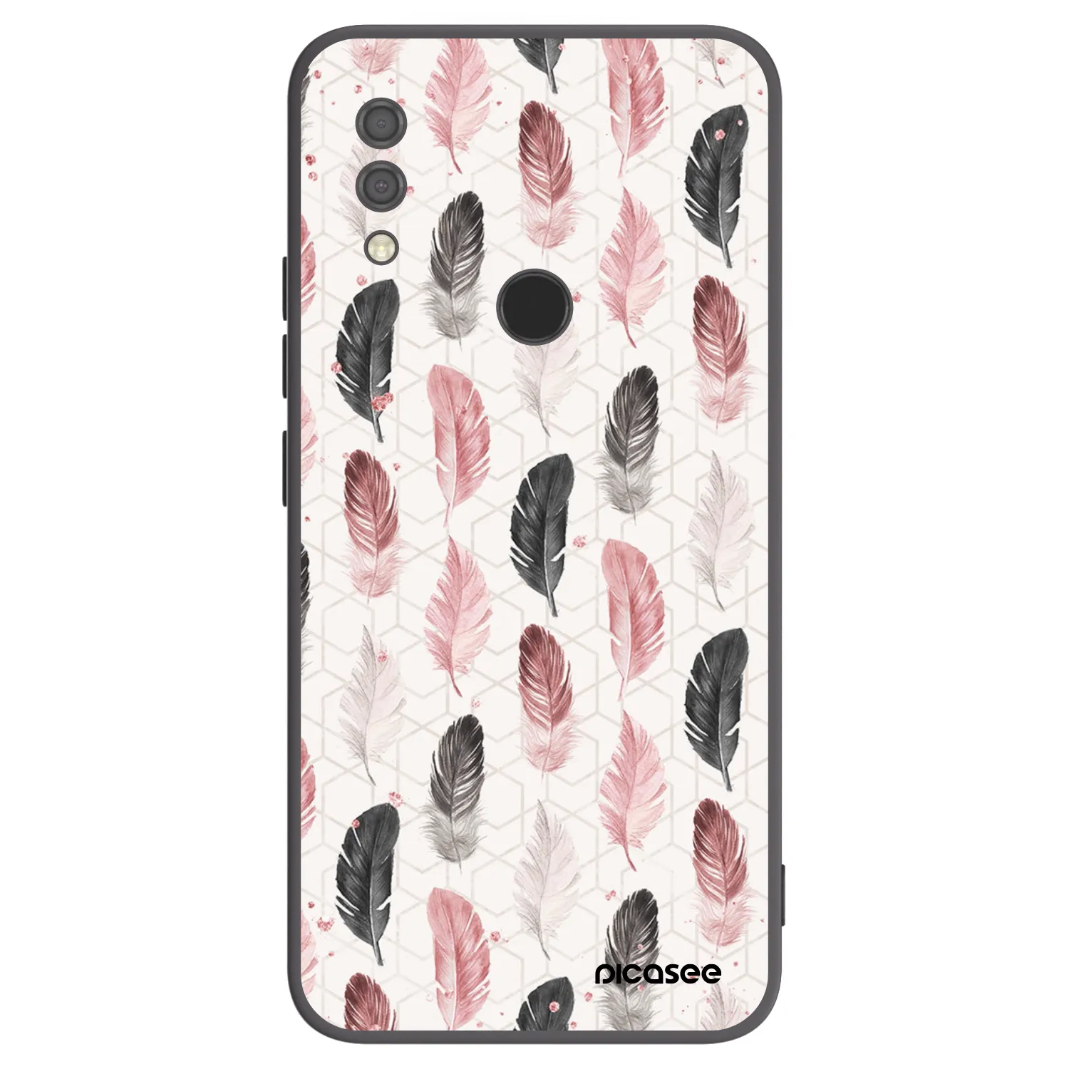 Picasee Xiaomi Redmi 7 Hülle - Schwarzes Silikon - Feder 2