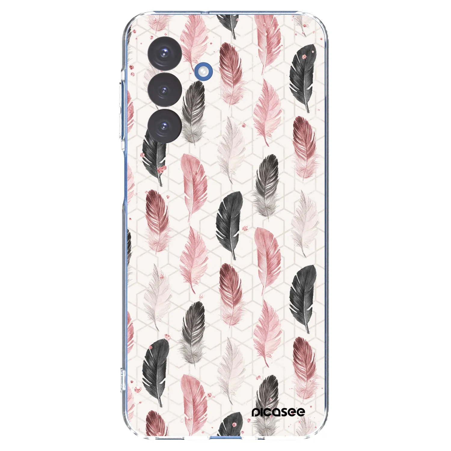 Picasee Samsung Galaxy A17 5G Hülle - Transparentes Silikon - Feder 2