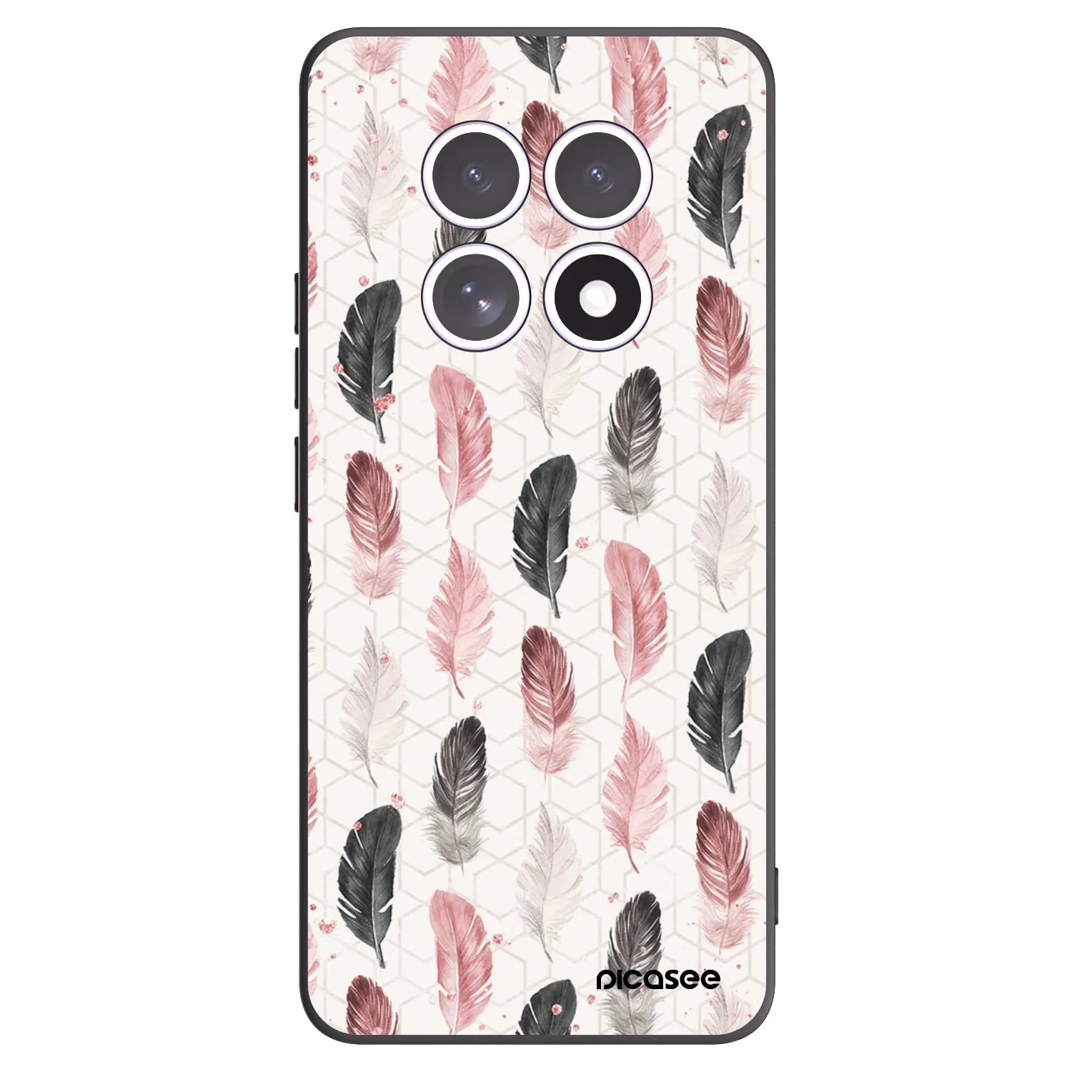 Picasee Xiaomi Redmi Note 15 5G Hülle - Schwarzes Silikon - Feder 2