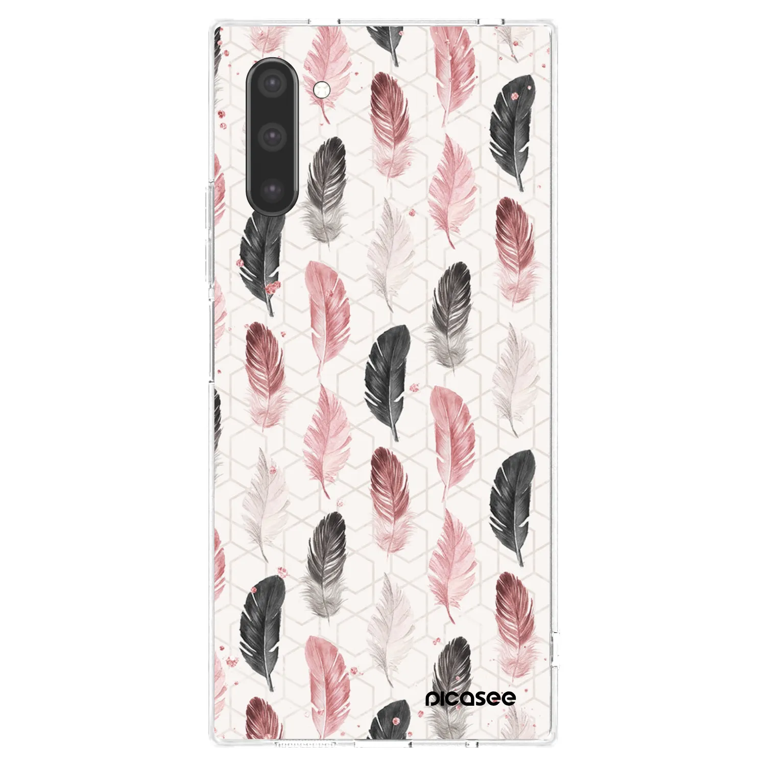 Picasee Samsung Galaxy Note 10 N970F Hülle - Transparentes Silikon - Feder 2