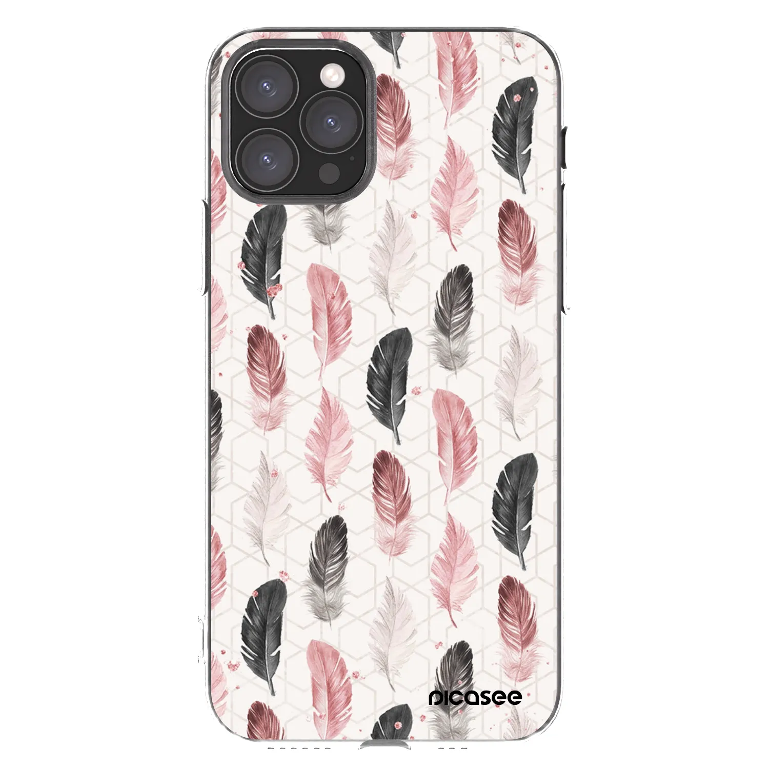 Picasee Apple iPhone 11 Pro Hülle - Transparentes Silikon - Feder 2