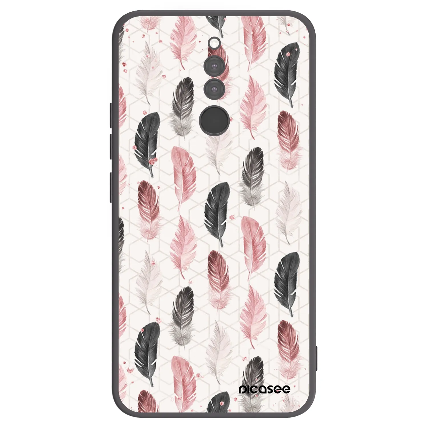 Picasee Xiaomi Redmi 8 Hülle - Schwarzes Silikon - Feder 2