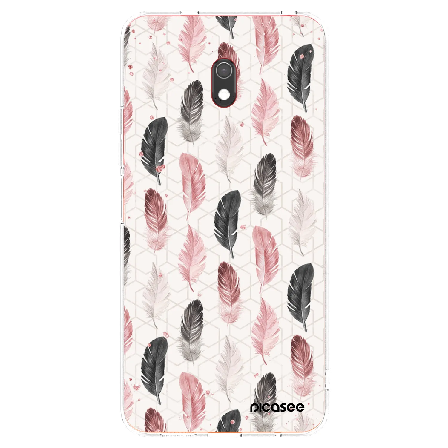 Picasee Xiaomi Redmi 8A Hülle - Transparentes Silikon - Feder 2
