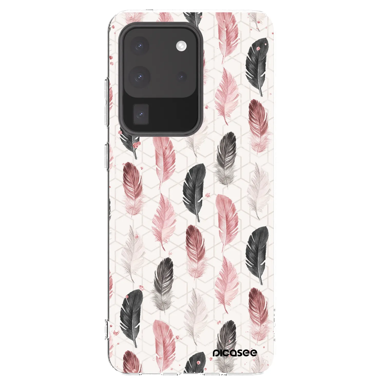 Picasee Samsung Galaxy S20 Ultra 5G G988F Hülle - Transparentes Silikon - Feder 2
