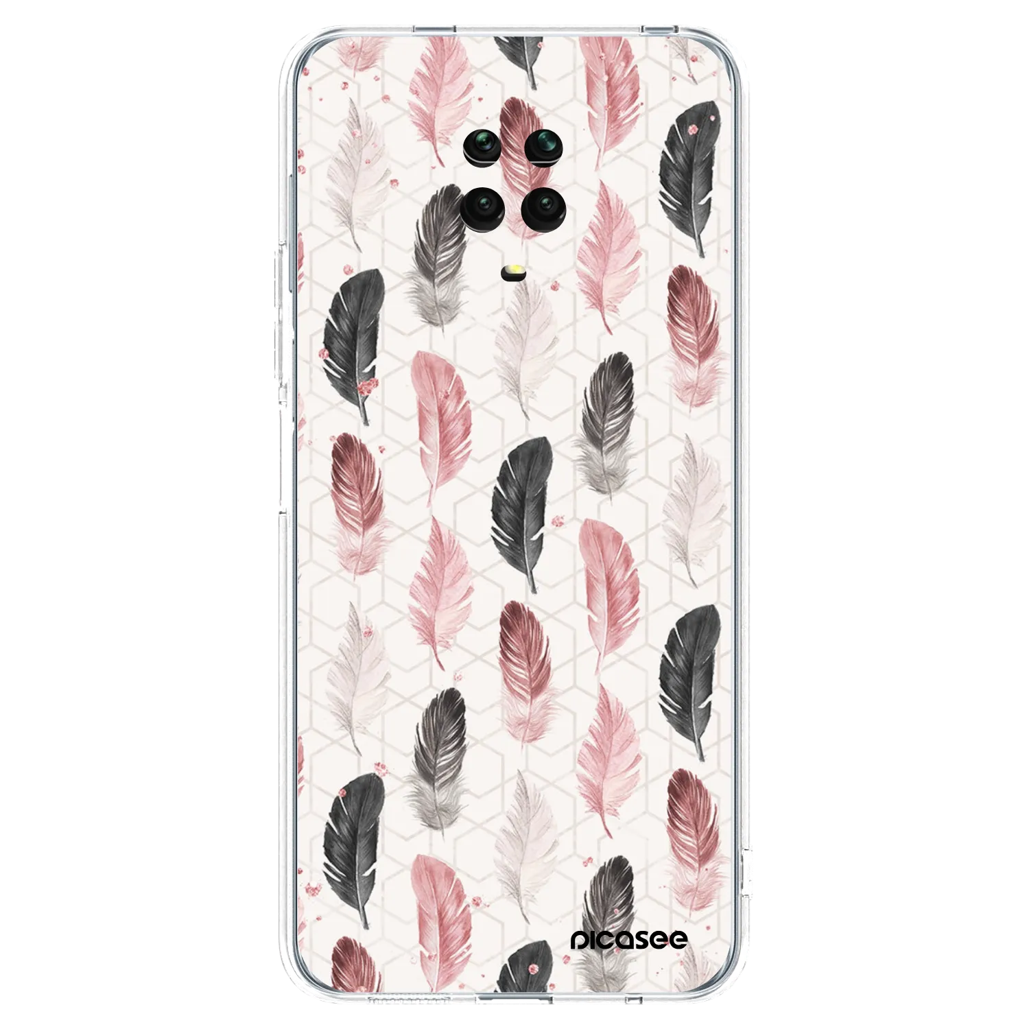 Picasee Xiaomi Redmi Note 9 Pro Hülle - Transparentes Silikon - Feder 2