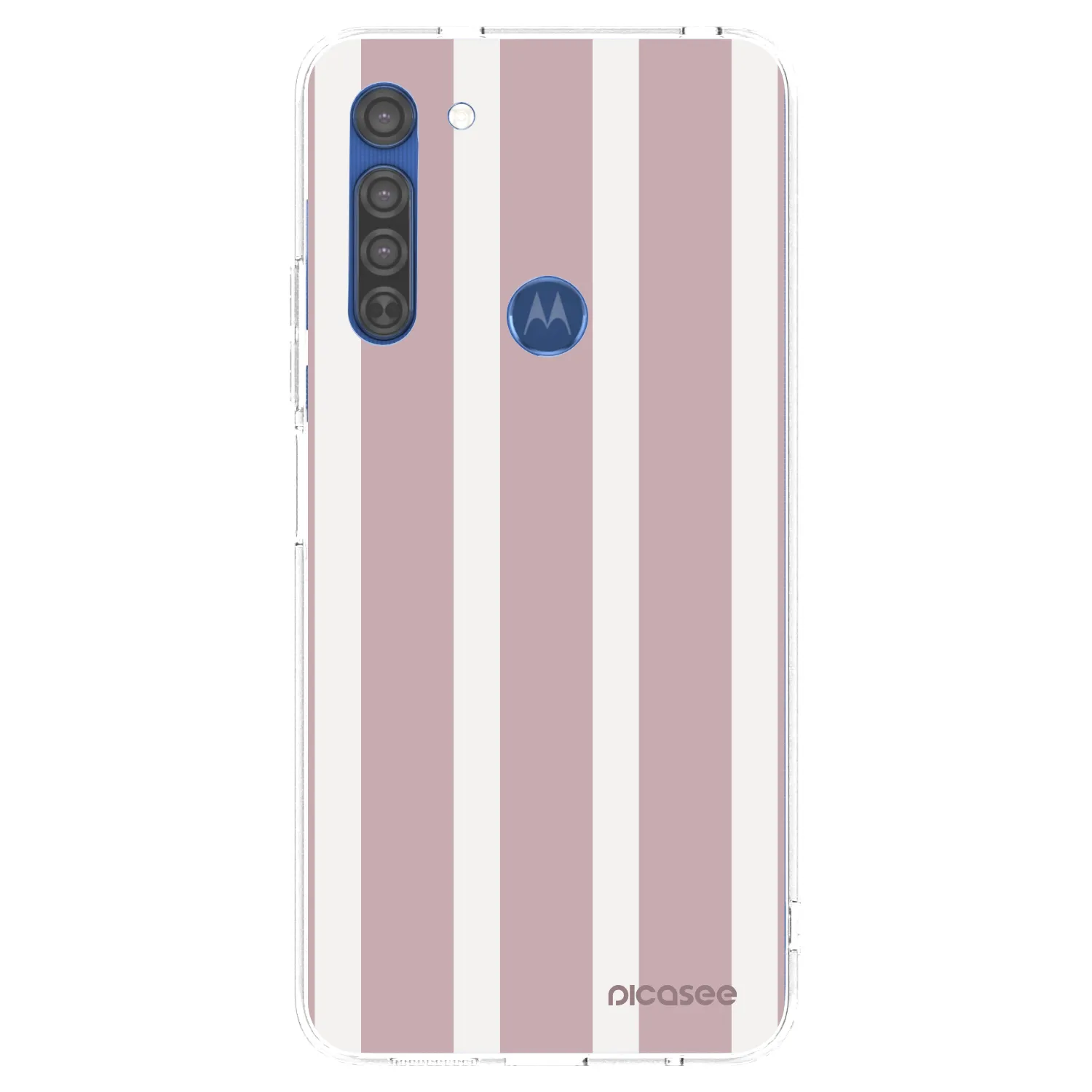 Picasee Motorola Moto G8 Hülle - Transparentes Silikon - Velvet sun