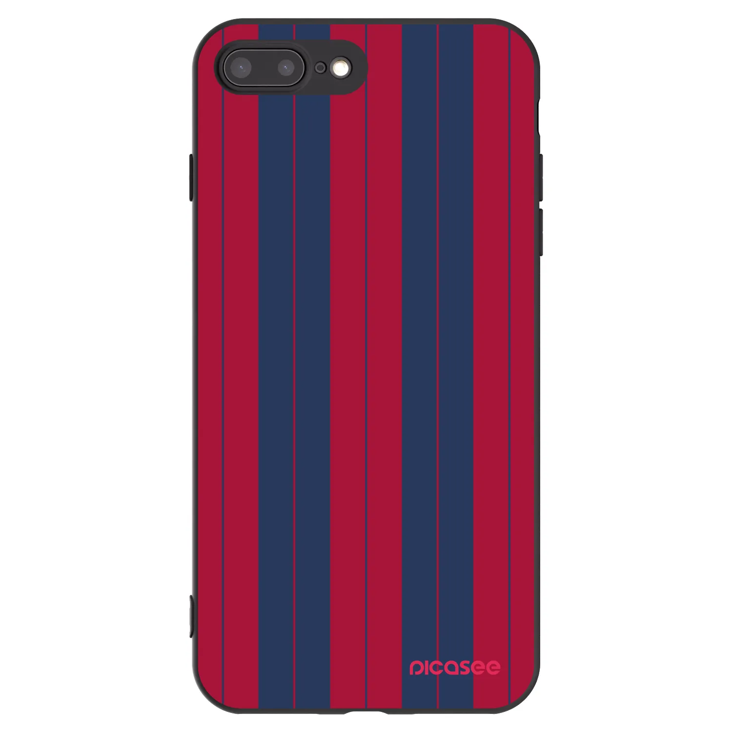 Picasee Apple iPhone 8 Plus Hülle - Schwarzes Silikon - Yacht club