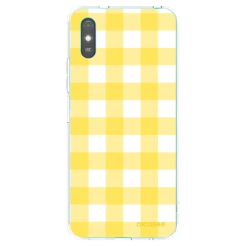 Picasee Xiaomi Redmi 9A Hülle - Transparentes Silikon - Gride lemon