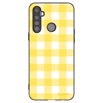 Picasee Realme 5 Hülle - Schwarzes Silikon - Gride lemon
