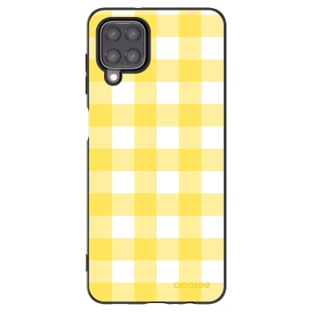 Picasee Samsung Galaxy A12 A125F Hülle - Schwarzes Silikon - Gride lemon