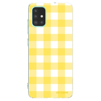 Picasee Samsung Galaxy M31s Hülle - Transparentes Silikon - Gride lemon