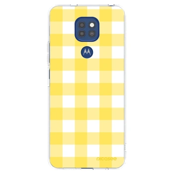 Picasee Motorola Moto G9 Play Hülle - Transparentes Silikon - Gride lemon