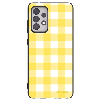Picasee Samsung Galaxy A52 5G A525F Hülle - Schwarzes Silikon - Gride lemon
