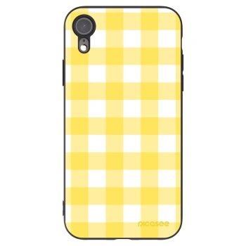 Picasee Apple iPhone XR Hülle - Schwarzes Silikon - Gride lemon