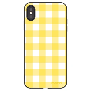 Picasee Apple iPhone XS Max Hülle - Schwarzes Silikon - Gride lemon