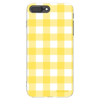 Picasee Apple iPhone 7 Plus Hülle - Transparentes Silikon - Gride lemon