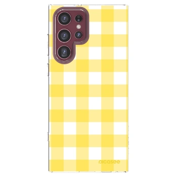 Picasee Samsung Galaxy S22 Ultra 5G Hülle - Transparentes Silikon - Gride lemon