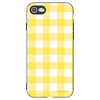 Picasee Apple iPhone SE 2022 Hülle - Schwarzes Silikon - Gride lemon